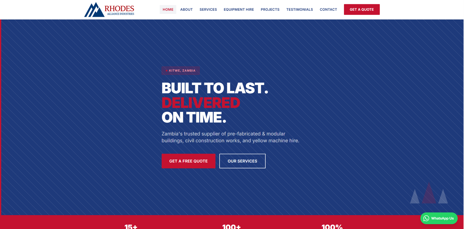 Rhodes Alliance Industries website screenshot